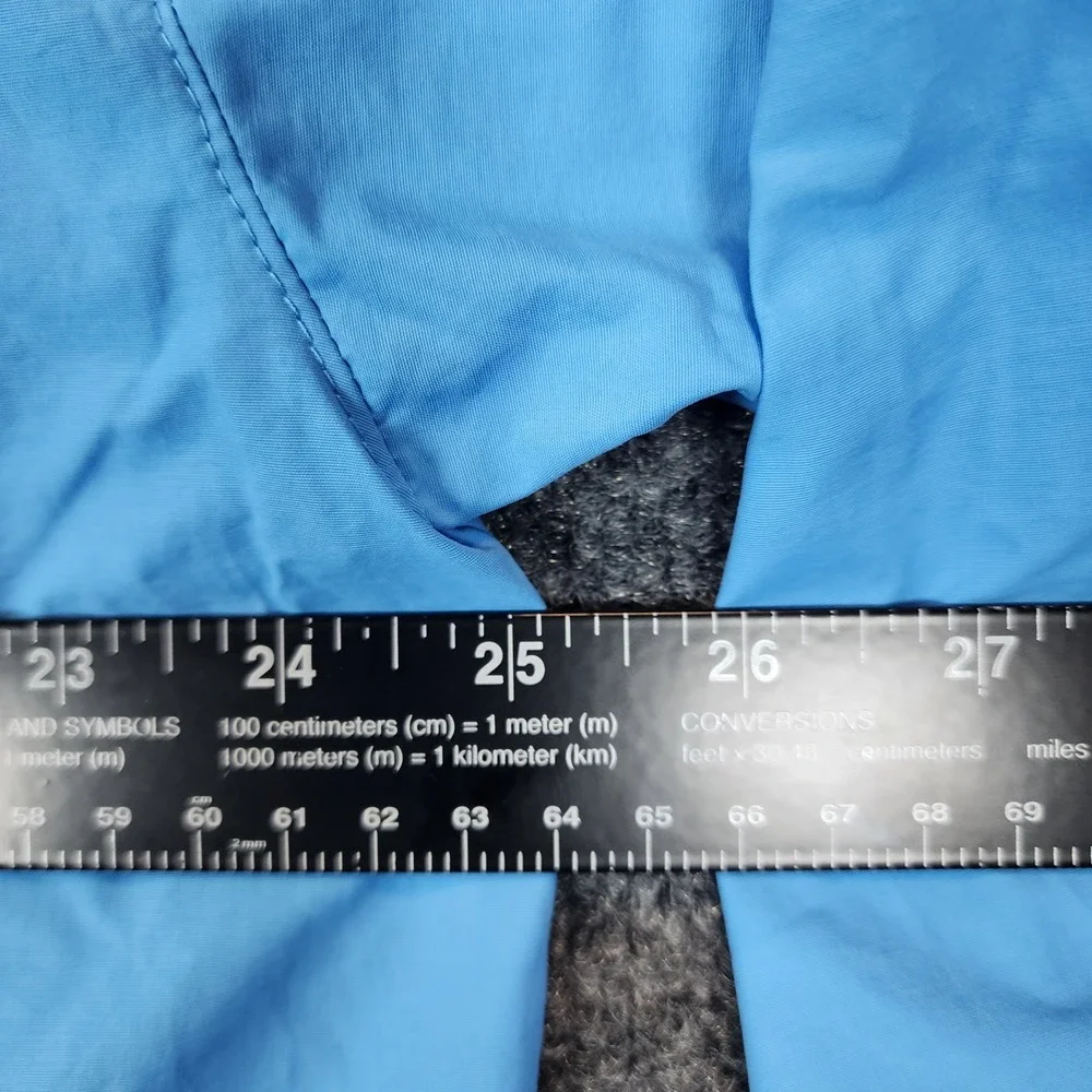 NWT Eileen Fisher Hidden‎ Hood Stand Collar Organic Cotton Nylon Rain Jacket L